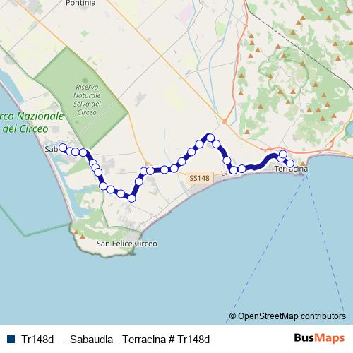 Tr148d bus Line Map