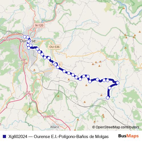 Xg602024 bus Line Map