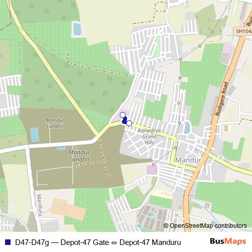 D47-D47g bus Line Map