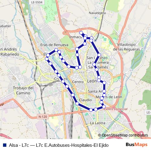Alsa - L7c bus Line Map