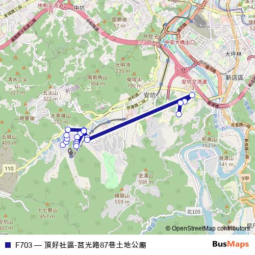 F703 bus Line Map