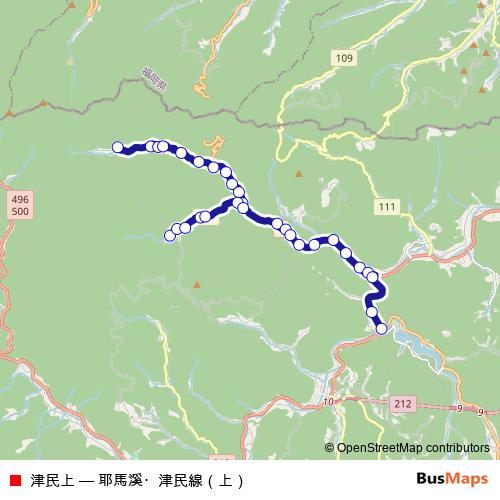 津民上 bus Line Map