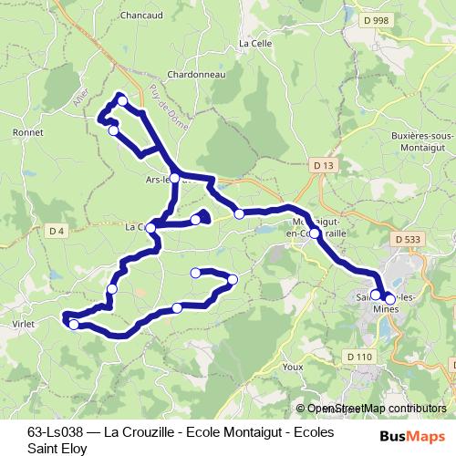 63-Ls038 bus Line Map