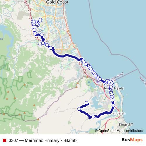 3307 bus Line Map