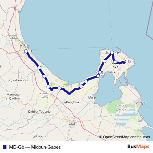 MD-Gb bus Line Map