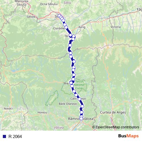 R 2064 rail Line Map