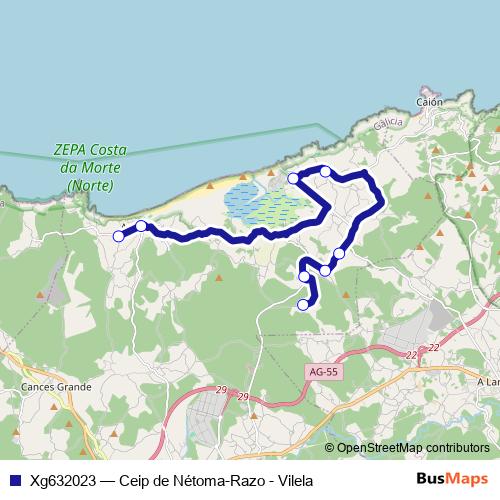 Xg632023 bus Line Map
