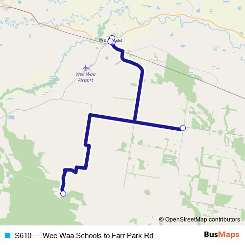 S610 bus Line Map