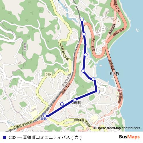 C32 bus Line Map