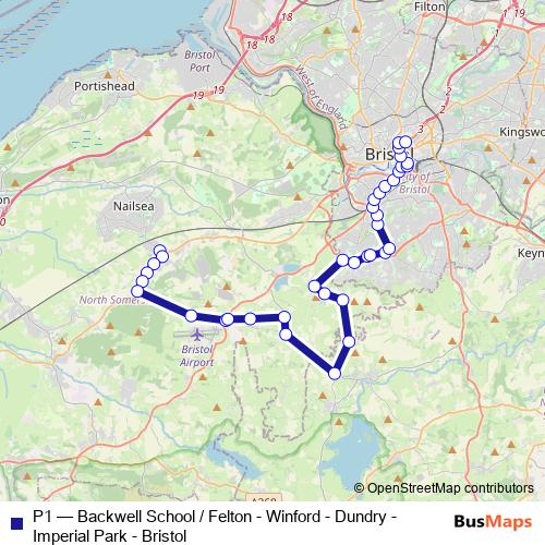 P1 bus Line Map