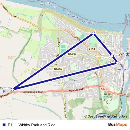 P1 bus Line Map