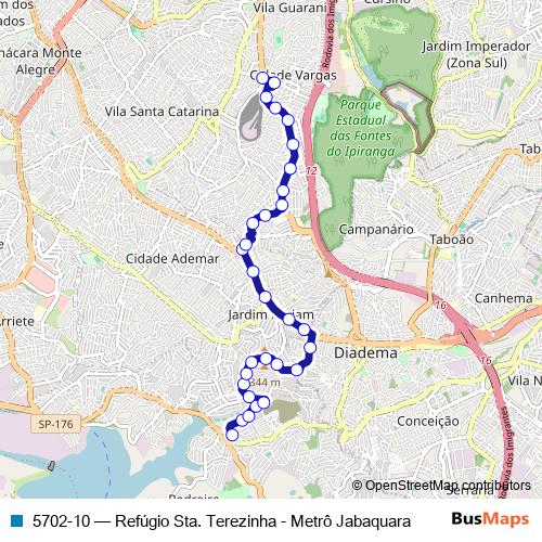 5702-10 bus Line Map