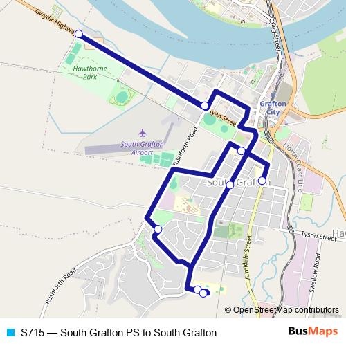 S715 bus Line Map