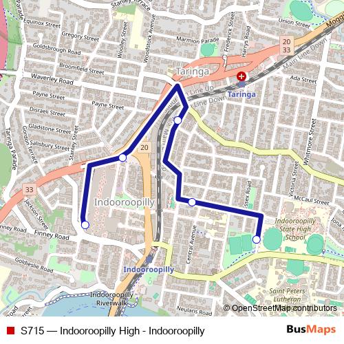 S715 bus Line Map