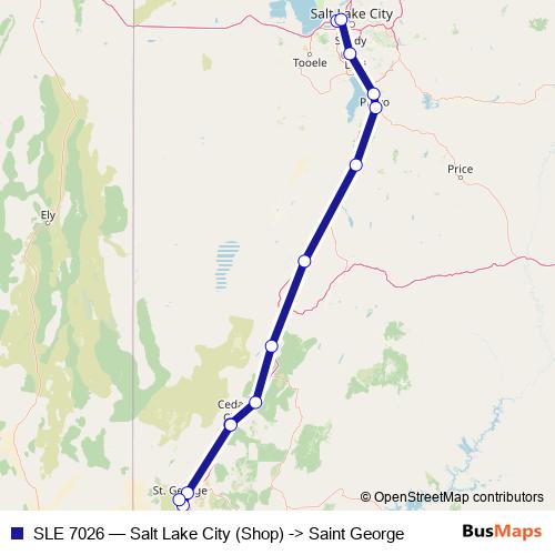 SLE 7026 bus Line Map