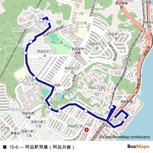 15-6 bus Line Map