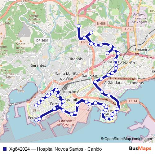 Xg642024 bus Line Map
