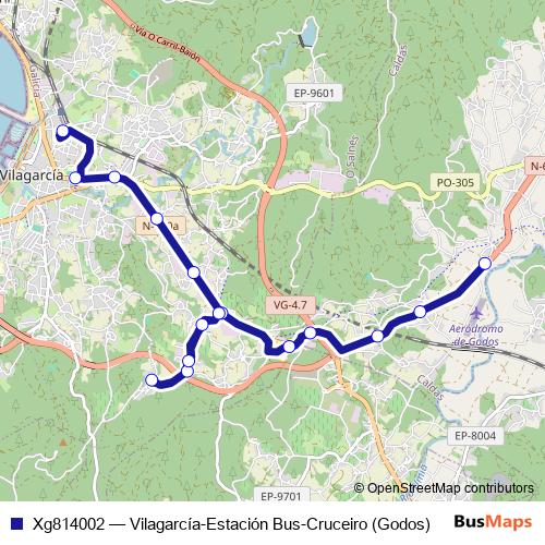Xg814002 bus Line Map