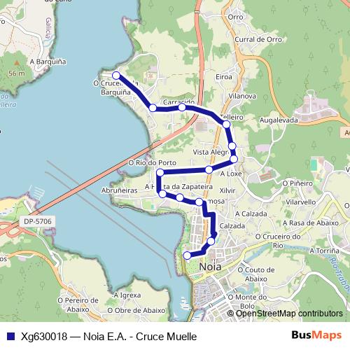 Xg630018 bus Line Map