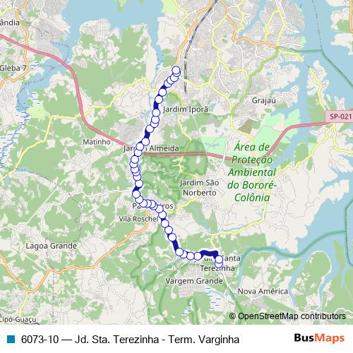 6073-10 bus Line Map