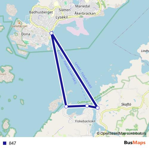 847 ferry Line Map