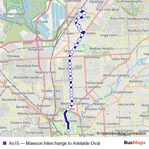Ao15 bus Line Map