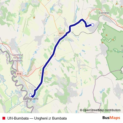 UN-Bumbata bus Line Map