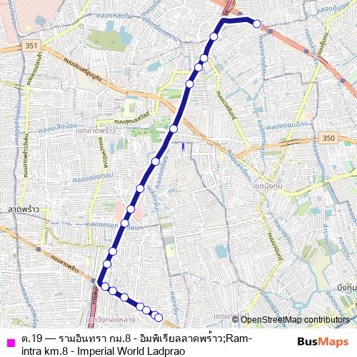 ต.19 bus Line Map