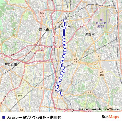 Aya73 bus Line Map