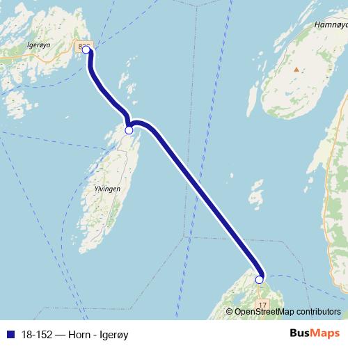 18-152 ferry Line Map
