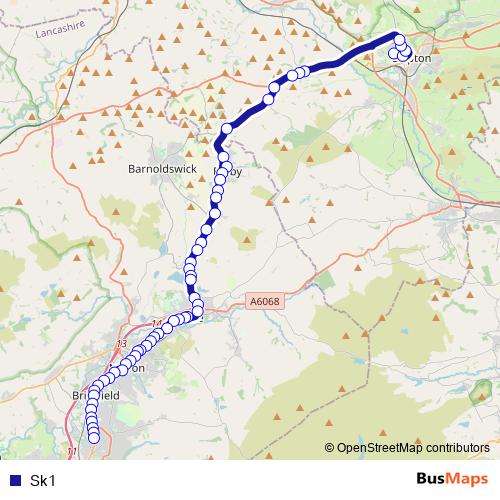 Sk1 bus Line Map