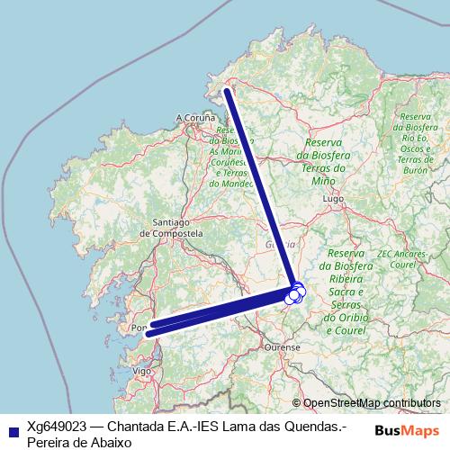 Xg649023 bus Line Map