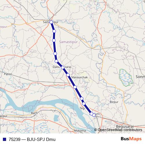 75239 rail Line Map