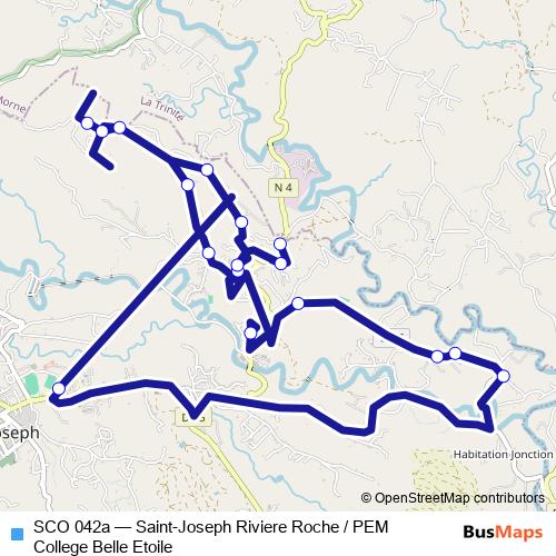 SCO 042a bus Line Map