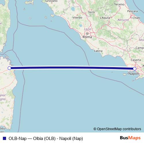 OLB-Nap air Line Map