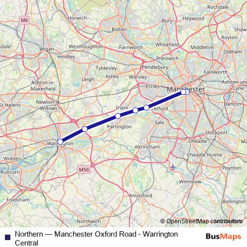 Northern bus Line Map