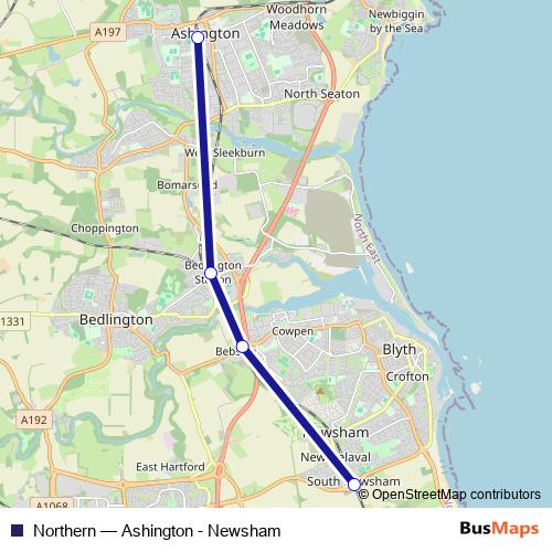 Northern bus Line Map