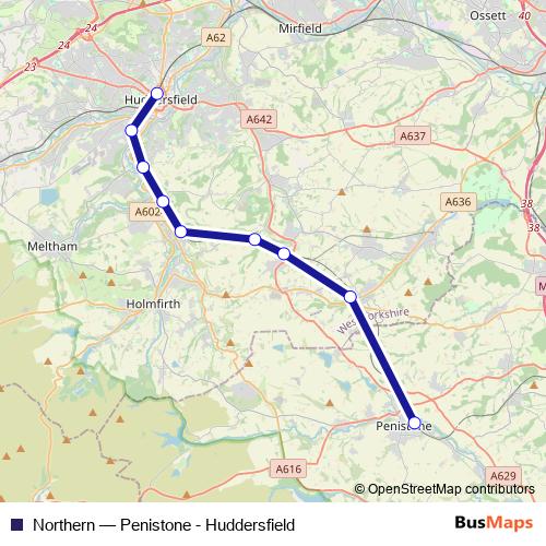 Northern bus Line Map