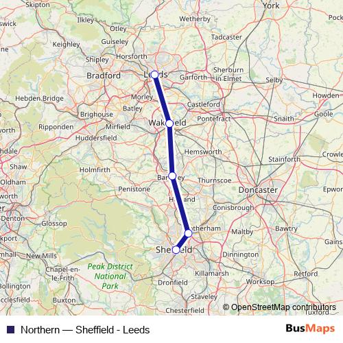 Northern bus Line Map