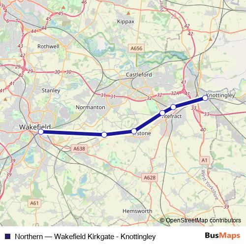 Northern bus Line Map