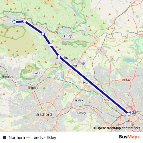 Northern bus Line Map