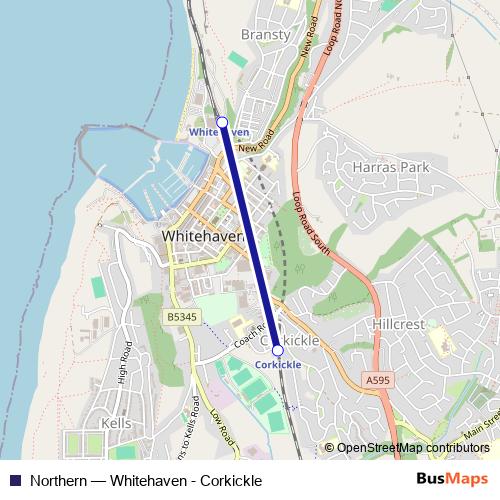 Northern bus Line Map