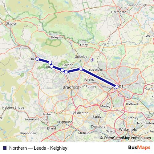 Northern bus Line Map