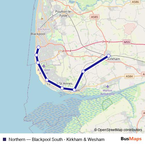 Northern bus Line Map