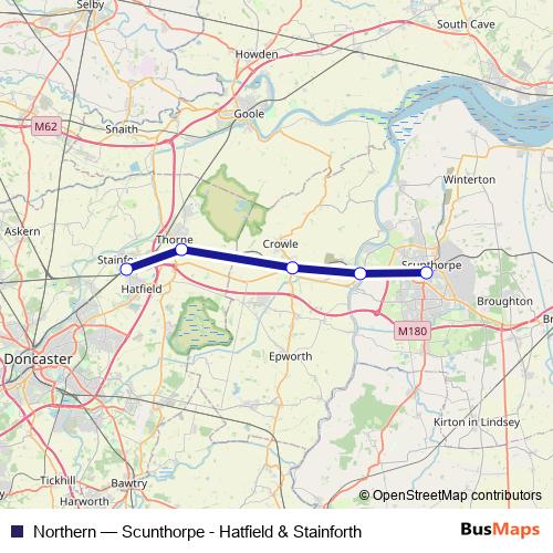 Northern bus Line Map