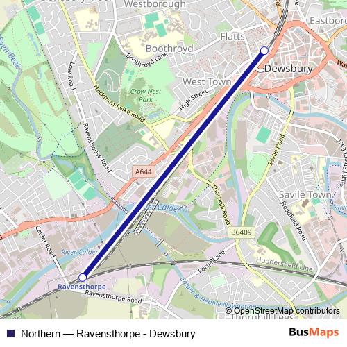 Northern bus Line Map