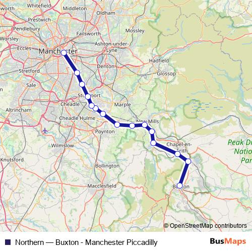 Northern bus Line Map