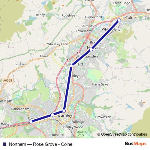 Northern bus Line Map