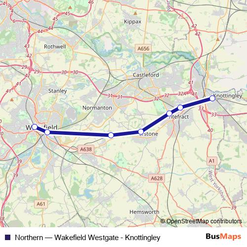 Northern bus Line Map