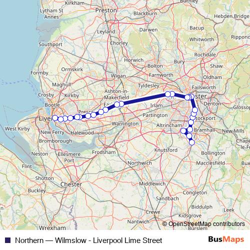 Northern bus Line Map